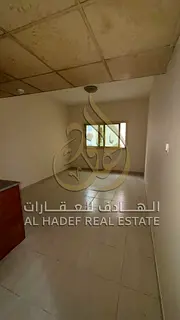 Lowest price studio apartment in Al Butina, large area, modern design (American kitchen), excellent
