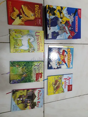 NEGOTIABLE !!! Bundle of 7 childrens story books — Transformers, Aesop, Secret Garden  more