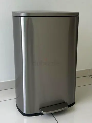 Kitchen Steel Bin - Large - Steel Bar Pedal