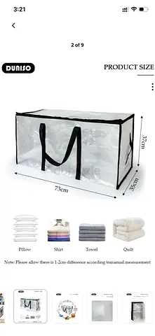 DUNISO Extra Large Moving Bag – Used once – 5 AED