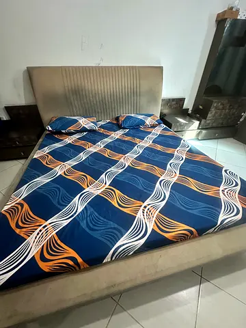 IKEA king size Stylish and Comfortable Bed with Modern Design with dressing table too