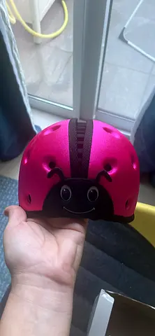 Pink ladybug toddler helmet - never used, good condition