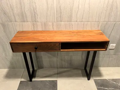 Console table solid wood