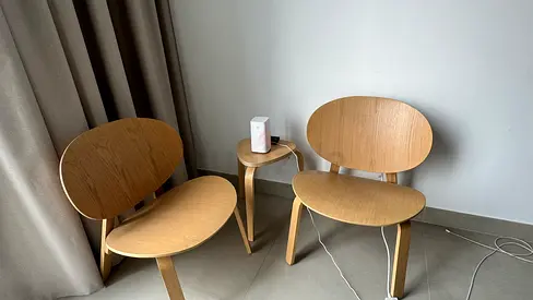 IKEA FRÖSET Easy chair, set with table