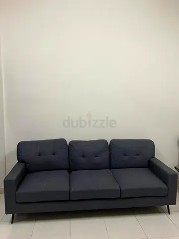 My 3-seater dark grey fabric sofa — good condition