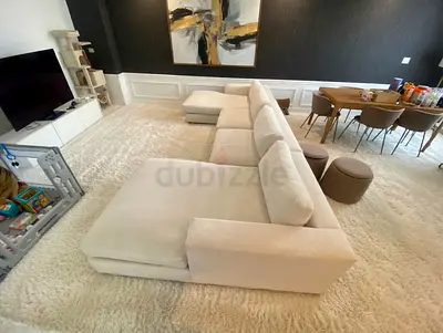 U Shaped Cratebarrel Sofa