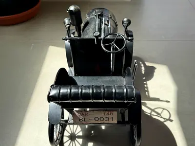 Vintage Metal Car Decor – Industrial Style  | Unique Piece