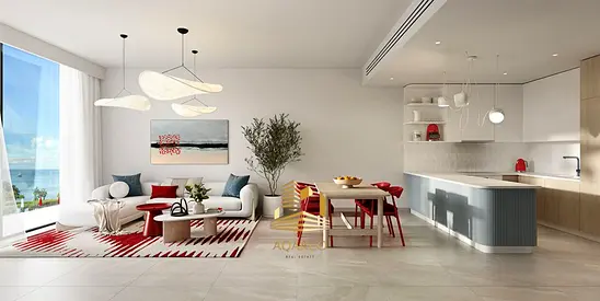 Beachfront 3BR + Maid | Full Sea & Wynn View