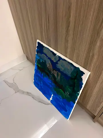 Original hand-painted acrylic landscape on canvas