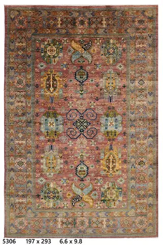 2x3m pink afghan handmade carpet rug living room rug carpet bedroom rug carpet