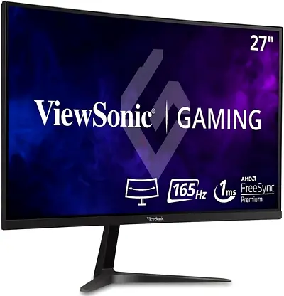 ViewSonic 27 curved Gaming Monitor - 165Hz, 1ms Response Time