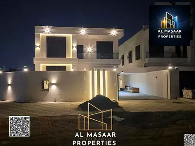 فيلا فاخرة للبيع في الروضه2 - تصميم أنيق مع المكيفيات بالكامل داخل الفيلا وتشطيبات فاخرة للغاية في موقع هادئ واستراتيجي في عجمان