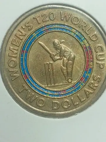 Commemorative Womens T20 World Cup Two Dollars Coin