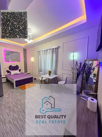 ستوديو فاخر مفروش بالكامل استوديو راقٍ بتأثيث فاخر