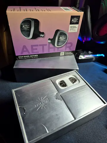 Linsoul Kiwi Ears Aether In Ear Monitor, 15.3mm Large Planar Driver IEM Earphone, HiFi Wired Earbuds