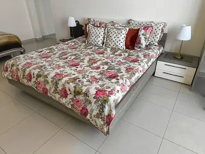 Elegant Homecentre Bed Set with Nightstands and Dresser
