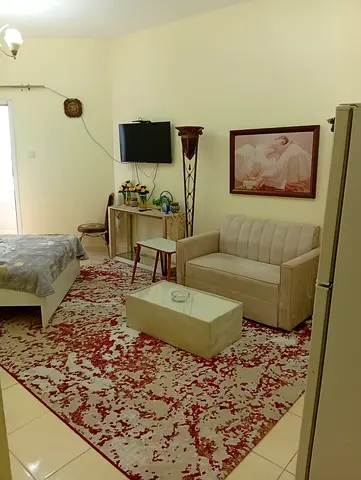 استوديو مفروش للايجار الشهري في أبراج أورينت، عجمان