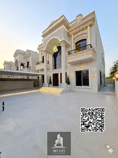 Luxury villa in Al Muwaihat with a large yard, near Sheikh Ammar Street