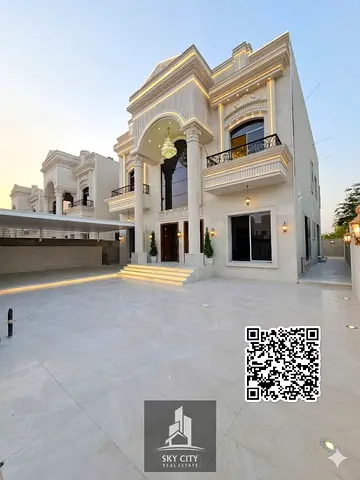 Luxury villa in Al Muwaihat with a large yard, near Sheikh Ammar Street