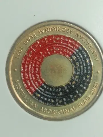 2021 Australian Aboriginal Flag Commemorative Coin