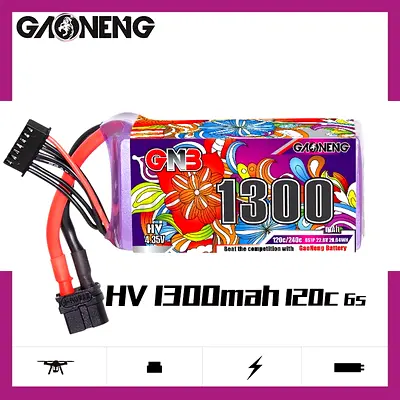 GAONENG GNB LiHV 6S 22.8V 1300mAh 120C XT60 LiPo Battery