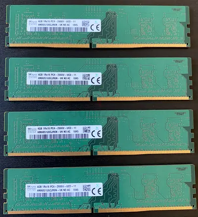 16GB DDR4 RAM (4×4GB SK hynix – Dell OptiPlex OEM