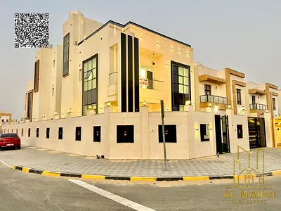 4 bedroom corner villa with roof in Al Zahya