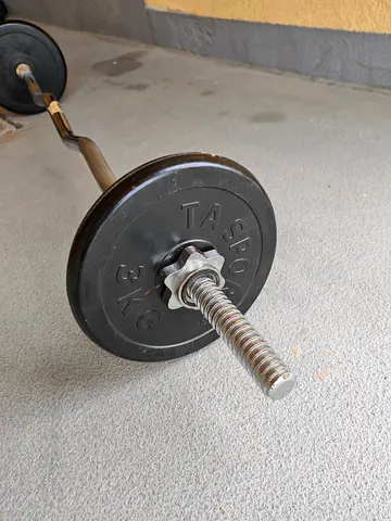 Adjustable Barbell with 3kg Plates and Spin-Lock Collars