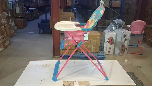 Colorful Baby High Chair - Easy to Clean and Comfortable