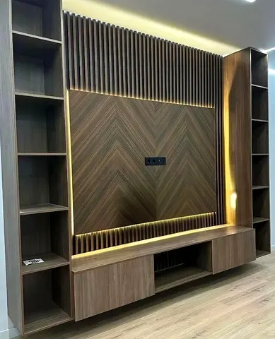 Luxury TV unit wall design