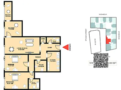 Rare Find: Sprawling 2BHK + Large Study Room | Gulfa Towers | 01 series| BLOCK-A | Ajman | 51 Month Post-Handover Plan | Pay AED 9,830 Per Month