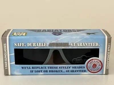 Babiators Kids Sunglasses 3-7+yrs Grey BRAND NEW