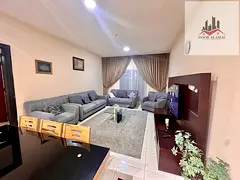 Sharjah, Al Taawun area, fully furnished super deluxe apartment, second occupancy.