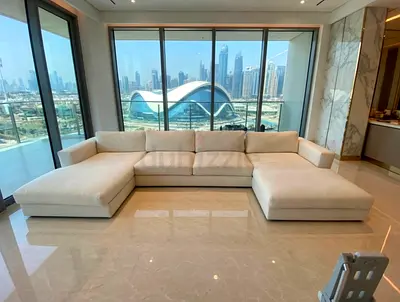 Crate Barral axis U shape sofa beige