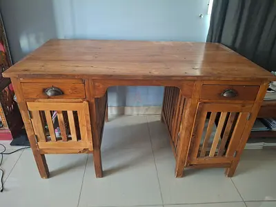 Wooden teak wood desk