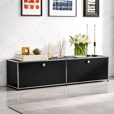 USM Haller TV media unit (QSM59) Black by Star Office LLC