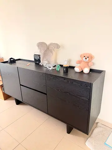 Modern Black Storage Cabinet