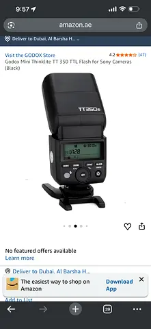 Godox TT350s Camera Flash Sony