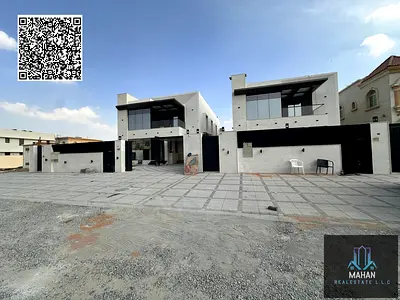 Villa for Sale next to Ajman Academy Al Mowaihat 2 5 Bedroom + Maid ✔️Land area 🏡 5000 square feet ✔️Built up area 🏠 4700 square feet ✅️The villa consists of ⬇️ 1️⃣Ground Floor: Guest room 🛋 with ensu