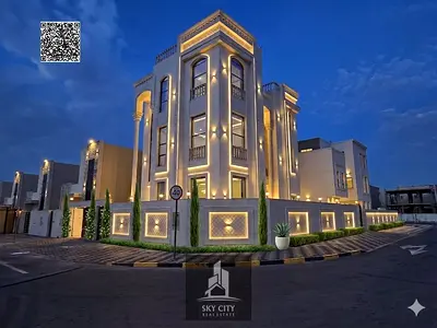 فيلا للبيع جاهزة للسكن في ارقي اماكن عجمان مع الكهرباء والماء والمكيفات وشامل رسوم التسجيل والتمليك
