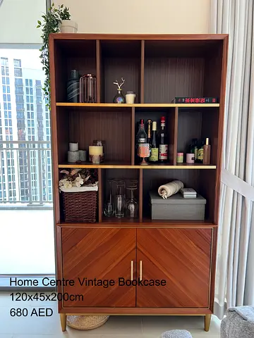 Home Centre Vintage Bookcase / Display Cabinet | mid century | Home center )