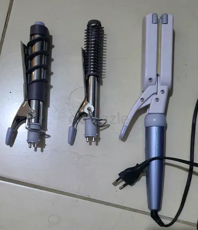 Hair straightner curler