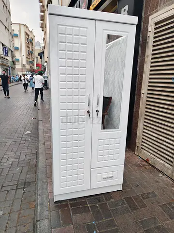 2 Door Stylish White Wardrobe for Sale