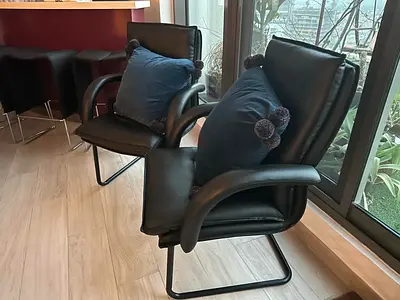 Stylish Black 2 Armchairs