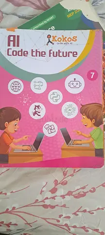 My Grade 7 AI Code the Future textbook