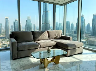Crate and Barrel axis L Shape sofa