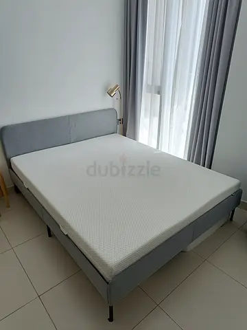 IKEA Slattum Bed (160x200) + Åbygda Mattress – Excellent Condition