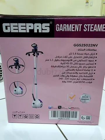 Geepas Garment Steamer GGS25022NV for Easy Wrinkle Removal