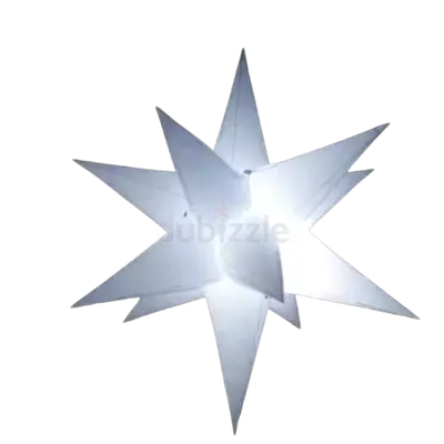 White star-shaped Inflatable - Good Condition ( 2 Meter )