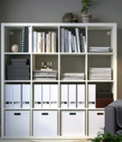 IKEA Kallax Shelvin Unit White 12-cubes